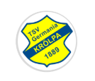 Glas Pokal 8805 blau Schild & Emblem - Silber Blau / 20 cm