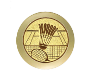 Glas Pokal 8805 blau Schild & Emblem - Silber Blau / 20 cm