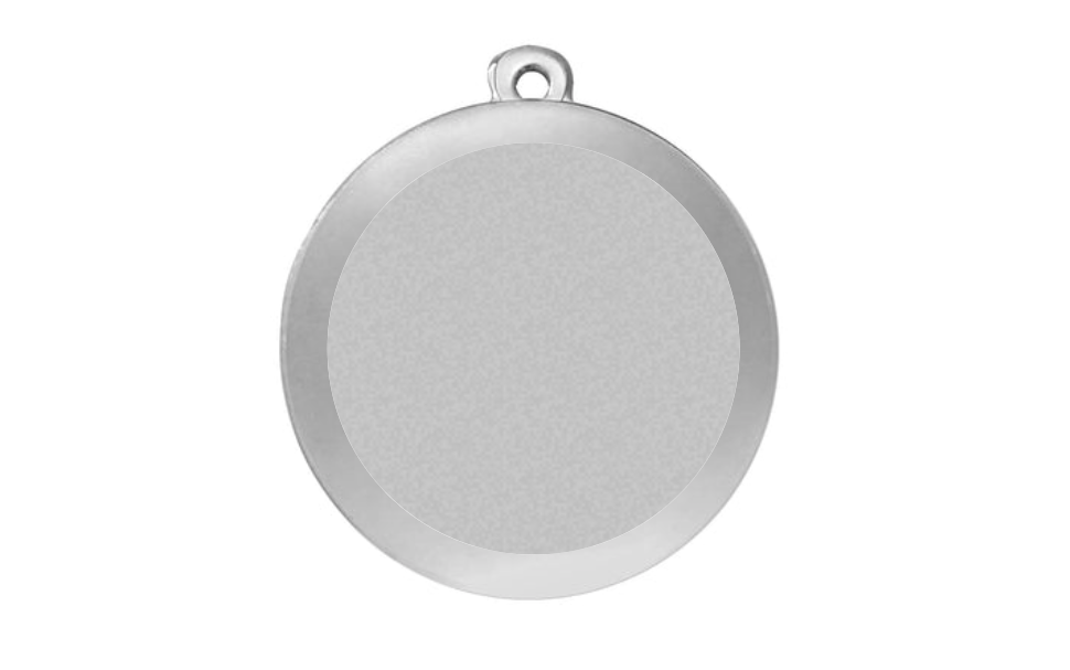 Karnevals Medaille M9165 Ø 50mm - 50 mm / Silber