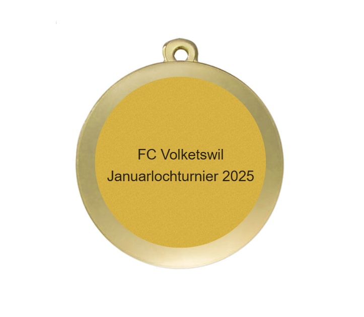 Medaille Fußball D112A Ø 50mm - Gold / 50 mm