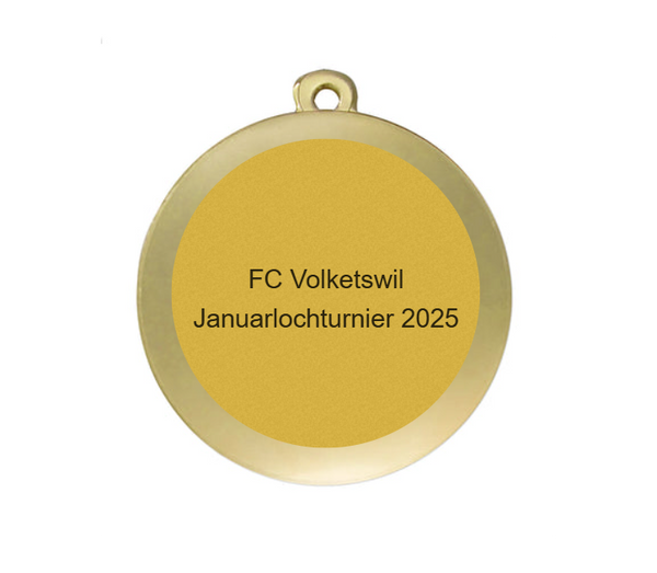Medaille Fußball D112A Ø 50mm - Gold / 50 mm