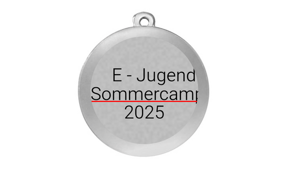 Medaille Fußball D101 / 59x39 mm - Silber / 59x39 mm