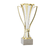 Pokal Serie 1331 - 27 cm / Gold Weiß