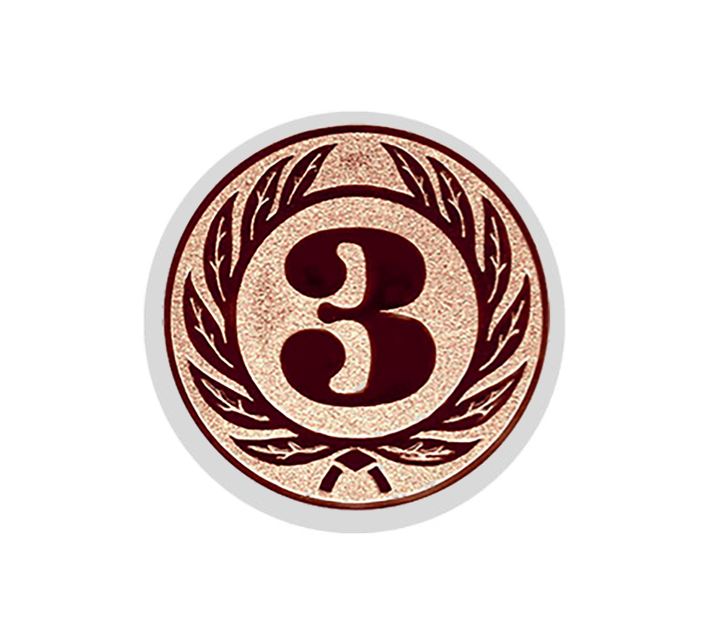 Wellenschliffpokal Schild & Emblem - Transparent / 15 cm