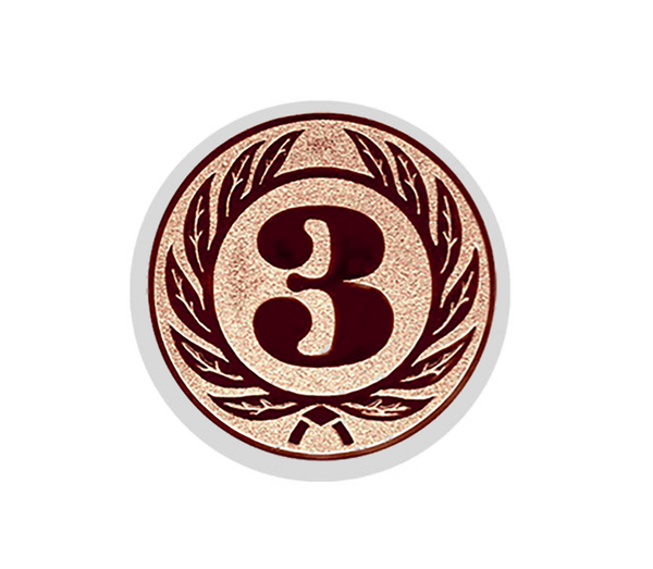 Wellenschliffpokal Schild & Emblem - Transparent / 15 cm