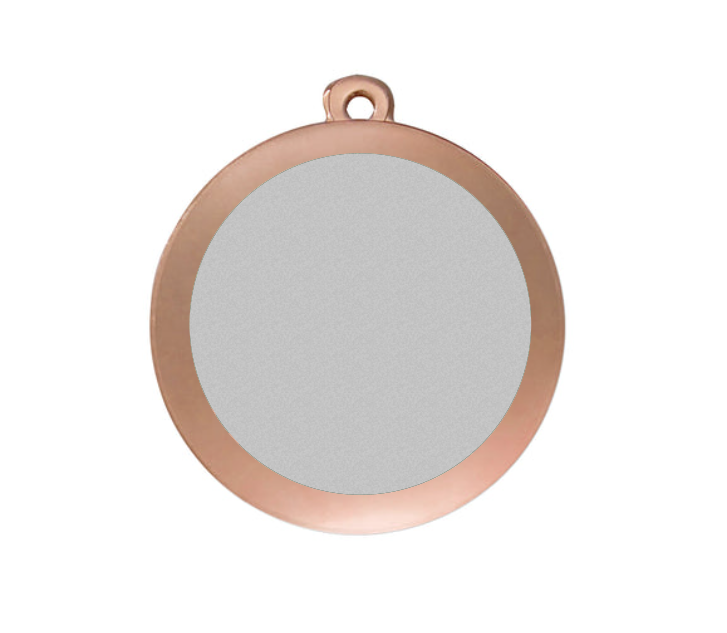 Medaille Fußball D101 59x39 mm - Bronze / 59x39 mm
