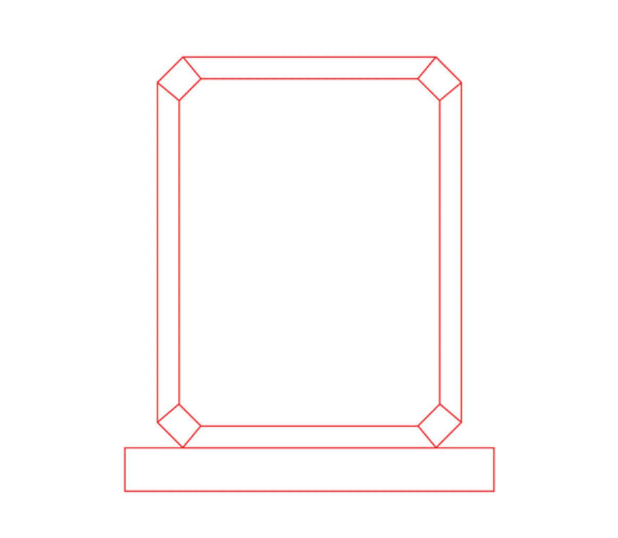 Acrylic Frame Award 74008 - Farbdruck / Klar / 20x13.5 cm