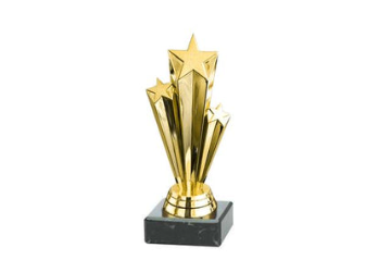 Mini Pokal Sternschnuppen - Gold / 11 cm