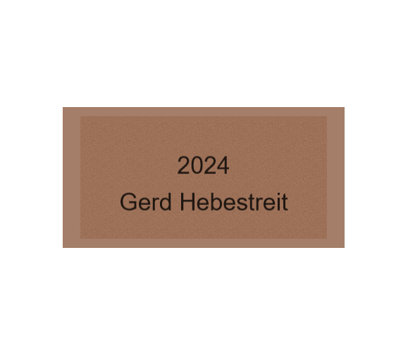 Gravurschild Bronze selbstklebend - Bronze / 50 x 25 mm