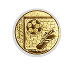 Glas Pokal 8805 blau Schild & Emblem - Silber Blau / 20 cm