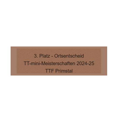 Gravurschild Bronze selbstklebend - Bronze / 50 x 15 mm