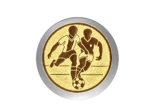 Fußball Pokal  3947x - Silber Gold / 17.5 cm