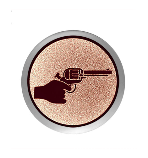 Glas Pokal 137-1 Schild & Emblem - Gold / 19 cm