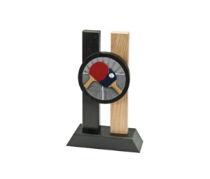 Holz Pokal Tischtennis FG015 - Braun / 23 cm