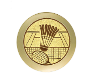 Glas Ständer Schild & Emblem - 21.5 cm / Auswahl Blau