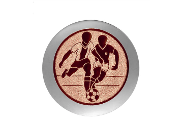 Fußballpokal 3949 - 14 cm / Silber Gold