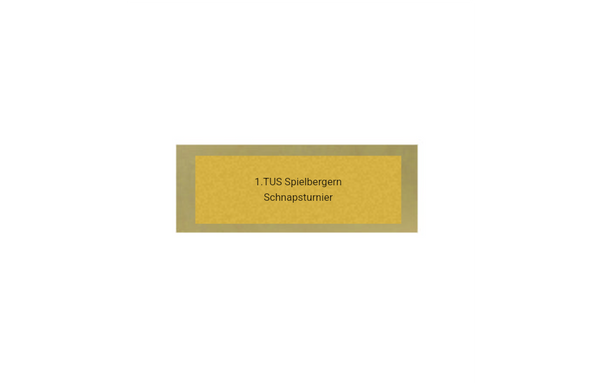 Holz Trophäe Spielkarten FX018/P018 - Auswahl Gold / 23 cm