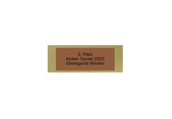 Glas Pokal Kicker FG091 - 19 cm / Transparent Schwarz