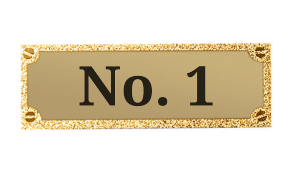 Gravurschild edel in Gold - Gold / 73 x 28 mm