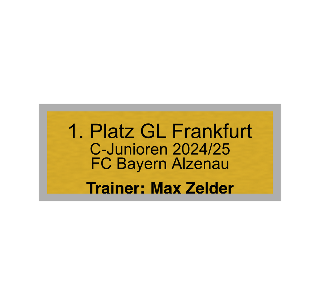 Fußball Pokal 0951 - 24 cm / Gold/Blau