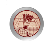 Glas Pokal 8805 blau Schild & Emblem - Silber Blau / 18 cm