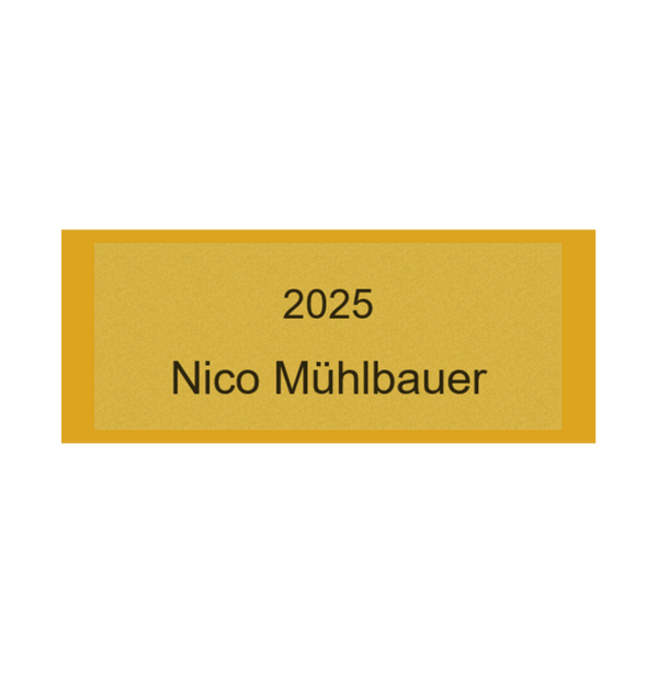 Gravurschild Gold selbstklebend - Gold / 50 x 20 mm