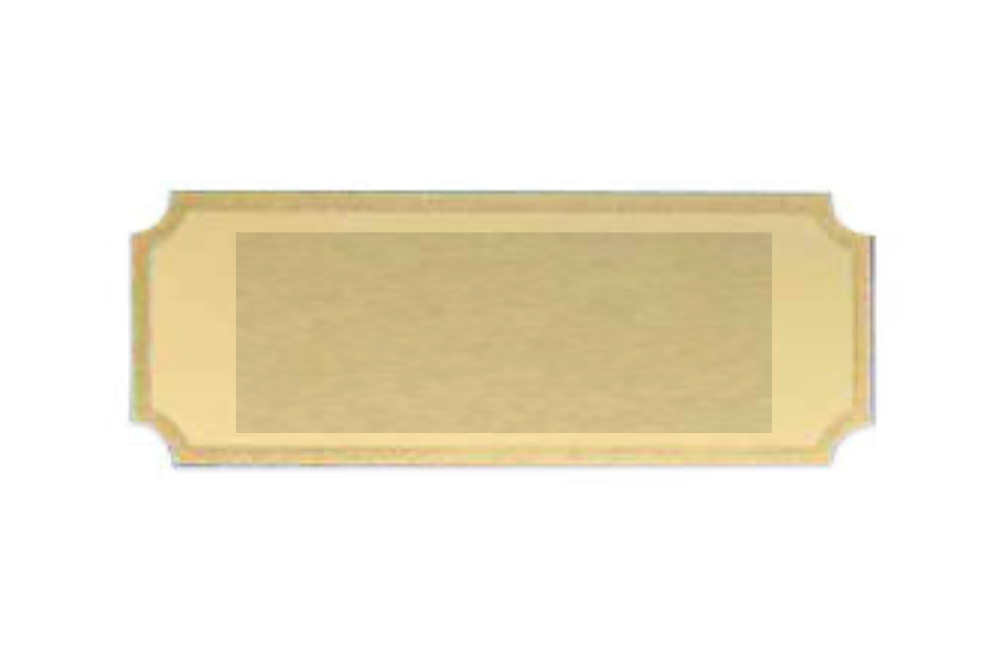 Gravurschilder mit Feinschliff - Gold / 40x15mm