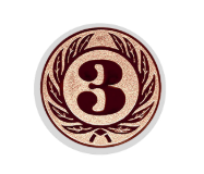 Glastrophäe 136-2 Schild & Emblem - Bunt / 13 cm