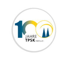 Glas Pokal 8808 Blau Schild & Emblem - Transparent Blau / 20.5 cm