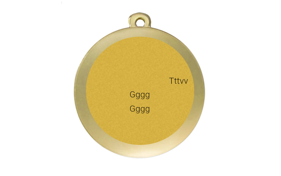 Medaille Fußball D112A Ø 50mm - Gold / 50 mm