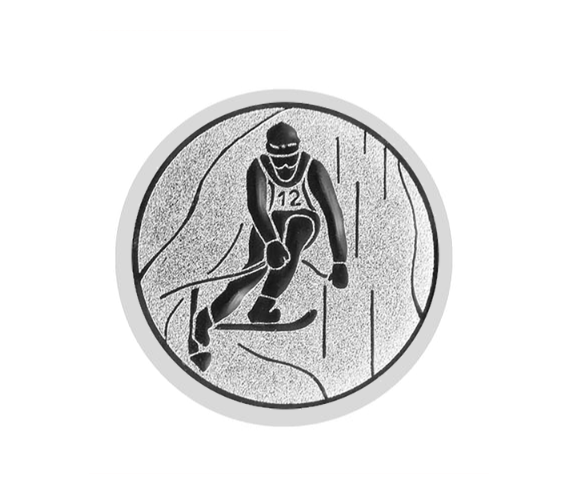 Glas Ständer W19x Schild & Emblem - 19.5 cm / Auswahl Weiß