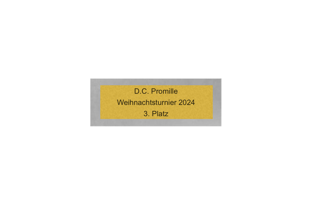 Dart Pokal PFS_009 - 19.5 cm / Silber Mehrfarbig