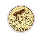 Glas Pokal 8805 blau Schild & Emblem - Silber Blau / 18 cm