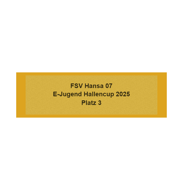 Gravurschild Gold selbstklebend - Gold / 50 x 15 mm