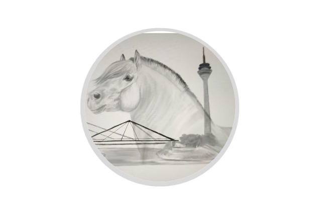 Glastrophäe 136-2 Schild & Emblem - Bunt / 13 cm