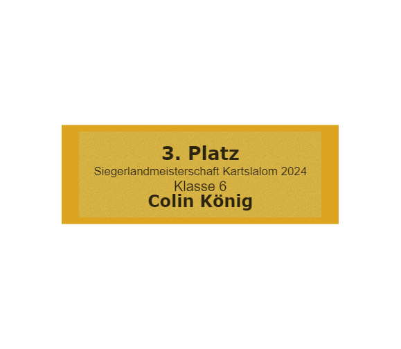 Gravurschild Gold selbstklebend - Gold / 70 x 25 mm