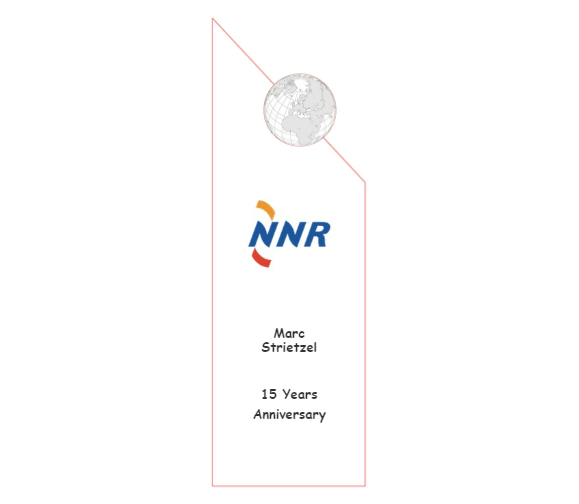 Globe Exellence Award 7956 - Farbdruck / Klar / Blau / 17 cm