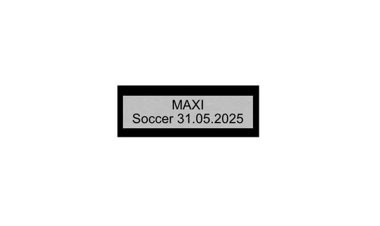 Fußballfigur Kicker P20 - Silber / Schwarz / 10.5 cm / SM