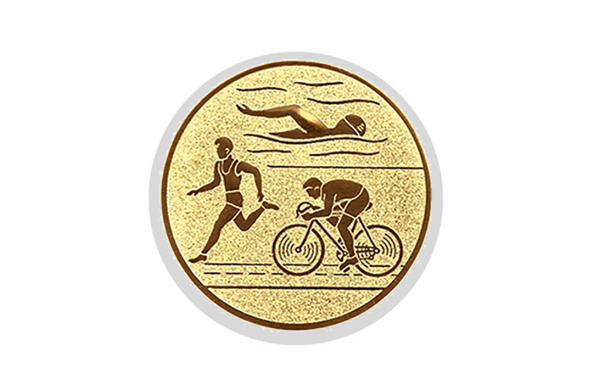 Glas Pokal 8805 blau Schild & Emblem - Silber Blau / 20 cm