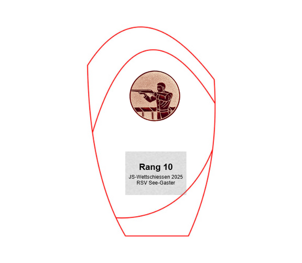 Glas Pokal Blau W55-L - Blau/Transparent / 16.5 cm