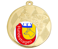 Karnevals Medaille D121 - 50 mm / Gold