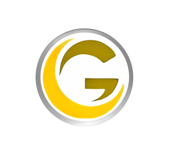 Glas Pokal 137-1 Schild & Emblem - Gold / 19 cm