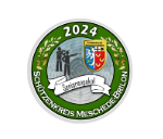 Glas Pokal 137-1 Schild & Emblem - Gold / 19 cm