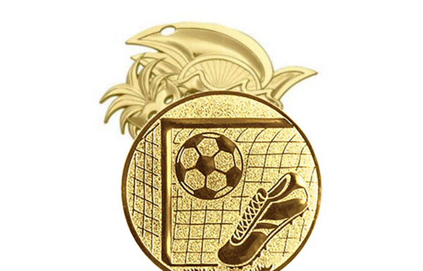 Karnevals Medaille D60 - Gold / 80x85x2mm