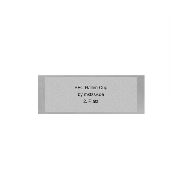 Fußball Pokal 3735x - Silber Gold / 37 cm