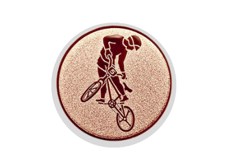 Glastrophäe 136-4 Schild & Emblem - 13 cm / Blau