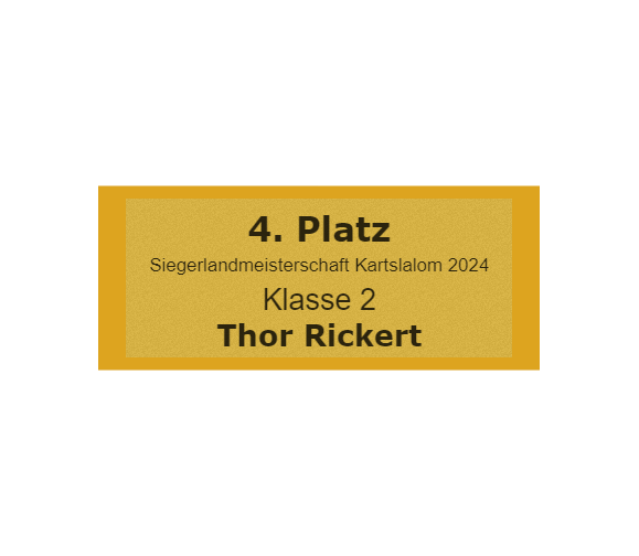 Gravurschild Gold selbstklebend - Gold / 60 x 25 mm