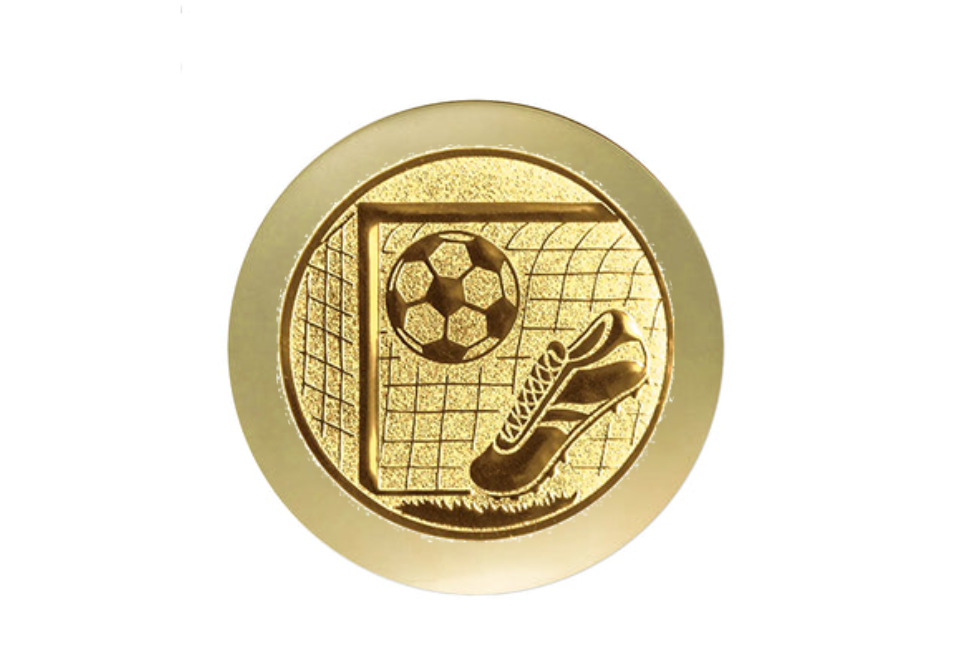 Pokal Fußball ST.022 - 13.5 cm / Gold Schwarz