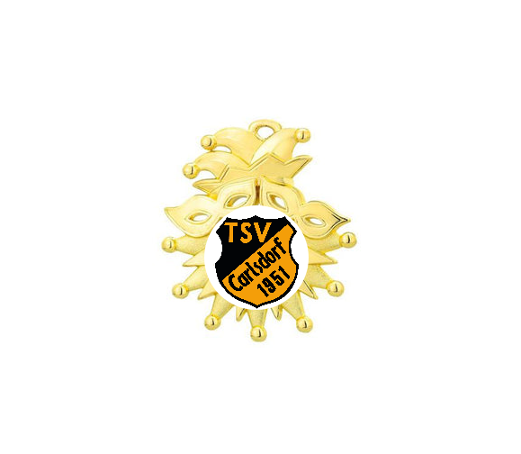 Karnevalsorden D56 - Gold / 72 x 85 x3mm