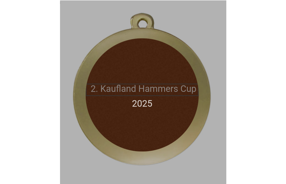 Medaille Fußball D112A Ø 50mm - Gold / 50 mm